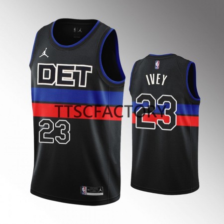 Dres Detroit Pistons Jaden Ivey 23 Jordan 2022-23 Statement Edition Crno Swingman - Muške